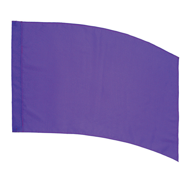 Poly  Silk Flag  Curverd Rectangle PURPLE